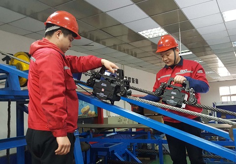 Автоматическая система диагностической проверки в режиме реального времени стального сердечника транспортерной ленты