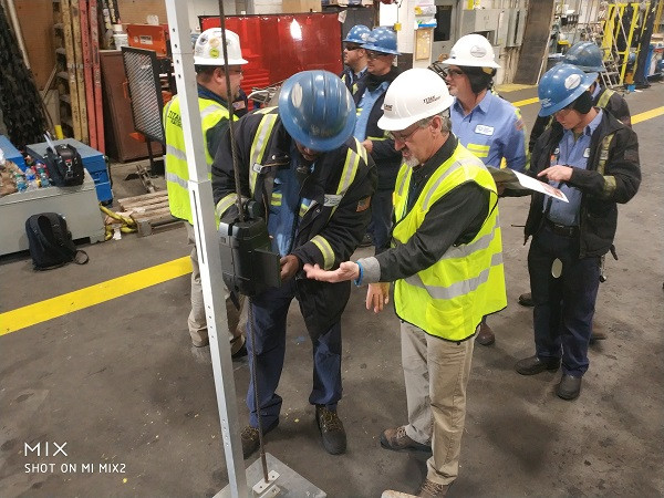 Автоматическая система диагностической проверки в режиме реального времени стального сердечника транспортерной ленты